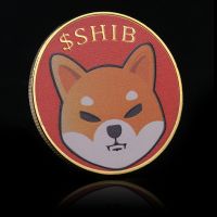 【CC】❈☢  REPLICA New Dogecoin Shiba Inu Coin SHIB CRYPTO Metal  Shib Doge Souvenir Commemorative Coins