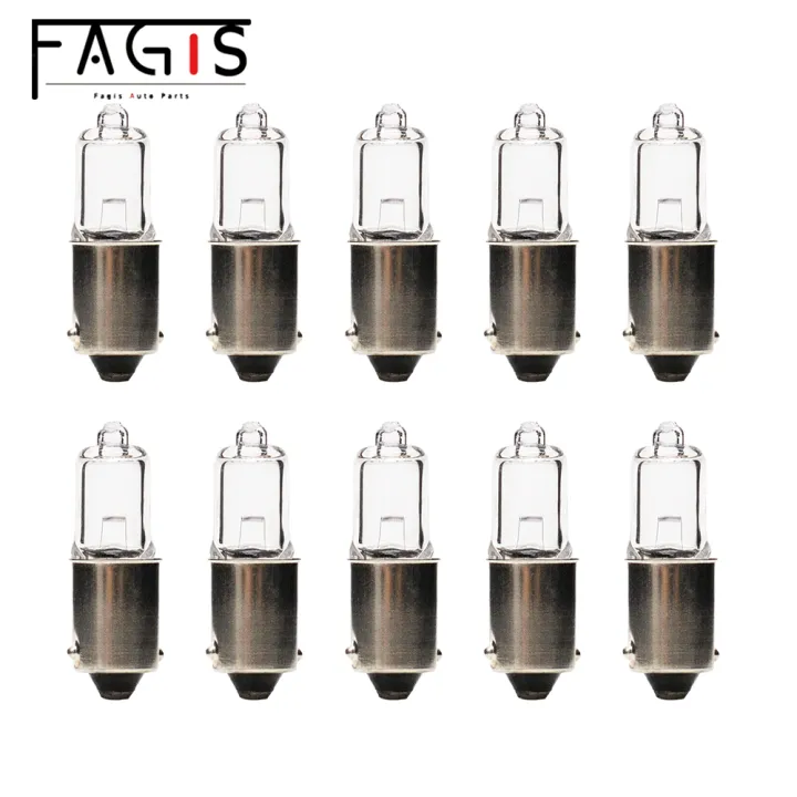 Fagis 10 PCS H10W 12V 10W BA9S Halogen ke Indicator Signal Lamp Car ...