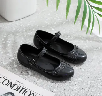 Stylish & Comfortable Black Belly Sandals Shoes for Little Girls - Kids age  2 - 9 Years