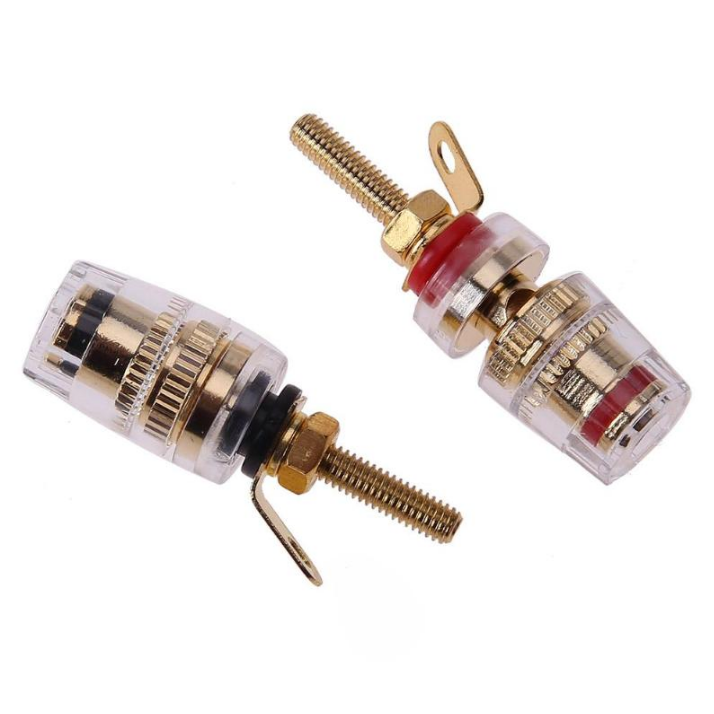 ขั้นต่อขนาด-42mm-binding-post-hifi-cable-terminals-gold-plated-amplifier-speaker-connector-r-connector-2-คู่-4-ตัว