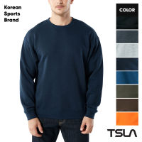 [TSLA] Mens Crewneck Sweatshirt Active Winter Cotton Mix Pullover Performance Fleece I ผู้ชาย I เสื้อสเวตเตอร์ I คอลเลคชั่นฤดูหนาว I Korean sweatshirt I Cotton Hoodie I Winter Collection (TM-YKL21)