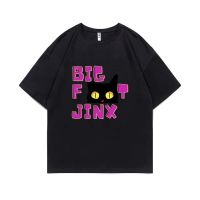 Big Foot Jinx Graphic T-shirt Male Funny Cute Cat Print Tees Summer Men Women Cotton Casual Loose T Shirts Unisex Fashion Tees 4XL 5XL 6XL