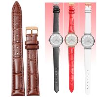 Womens leather watch strap Suitable for Tianwang Armani leather strap mens pin buckle watch chain accessories 14 22mm