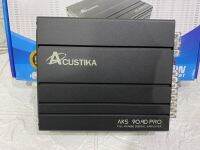 เพาเวอร์แอมป์แอมคลาสดี 4CH Acustika AKS 90.4D PRO 800Wขับกลางแหลม ได้ถึง 16 ดอก