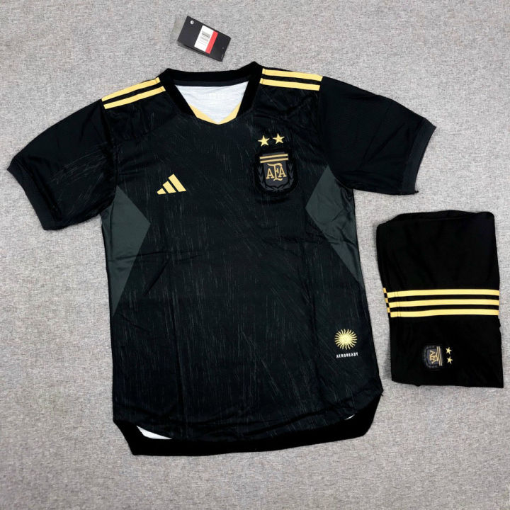 Bộ quần áo đá banh clb bóng đá đội tuyển argentina màu đen mới ...