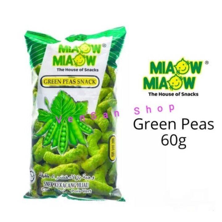 Malaysia Best Selling Snack MIAOW MIAOW Green Peas Snack 60g/170g ...