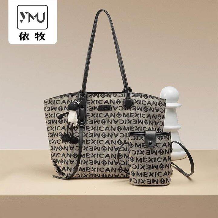 mlb-official-ny-paul-gift-bag-womens-fashion-simple-commuter-bag-high-end-large-capacity-niche-all-match-shoulder-bag-tote-bag