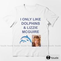 I Only Like Dolphins And Lizzie Mcguire Mens T-Shirts S-Xxl Sizes Male Teeshirt Men Summer Cotton T Shirt Unisex XS-4XL-5XL-6XL