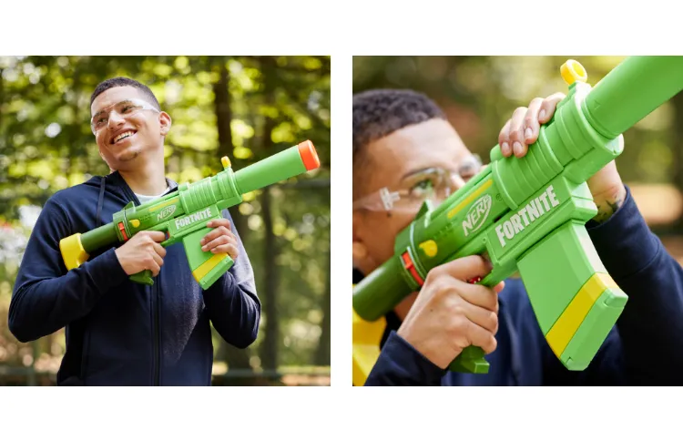 Nerf Fortnite SMG-Zesty Elite Dart Blaster -- Removable Stock, Barrel and  10-Dart Clip, 10 Nerf Elite Darts - Nerf