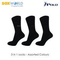 SoxWorld 3 in 1 Polo Haus Crew Socks Formal Socks Work Socks Sox World 25-3261