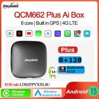 IHeylinkit Carplay Ai Box Android 13 Wireless Android Auto Netflix Youtube QCM6115 8-Core 8 + 128G สำหรับออดี้ฮอนด้า Benz ฮุนไดโฟล์กสวาเกน87Tixgportz