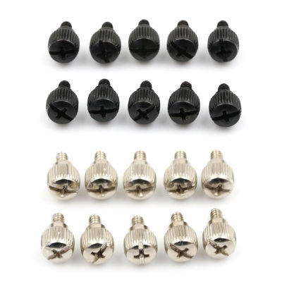 10pcs Computer Case Screws Black Or Nickel Computer Case Screw Hand Tighten Thumb Screw