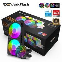 Ddarkflash 240มม. Liquid Cpu Cooler 4ขา Pwm 3ขา5V แอดเดรส Argb Cpu Water Cooler สำหรับ In และ Amd