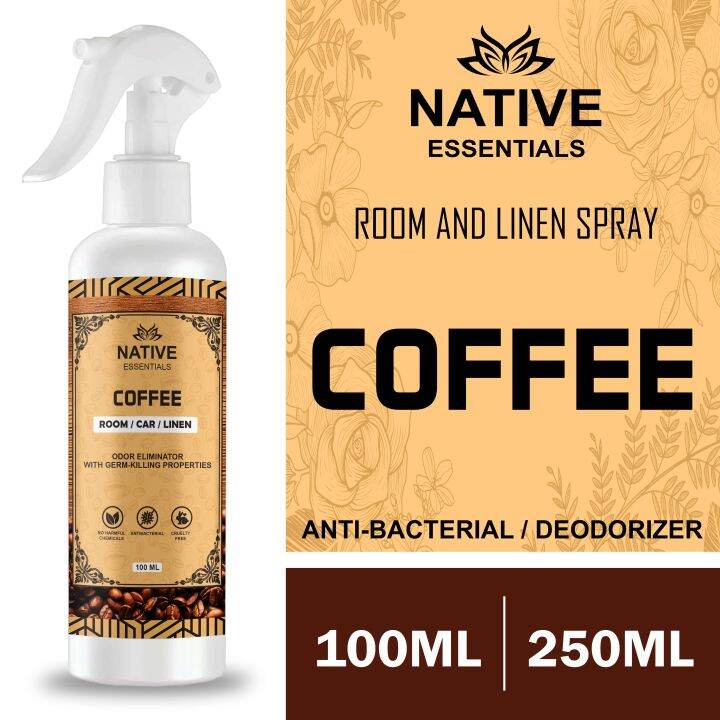 (Coffee scent) Air Freshener, Room and Linen Spray by Native Essentials