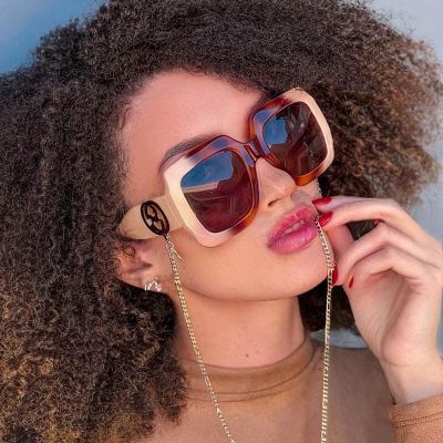 Celebrity Luxury Women Large Square Sunglasses 2022 New Brand Oversized Shades Eyewear Female Beige Brown Sun Glasses Men oculos