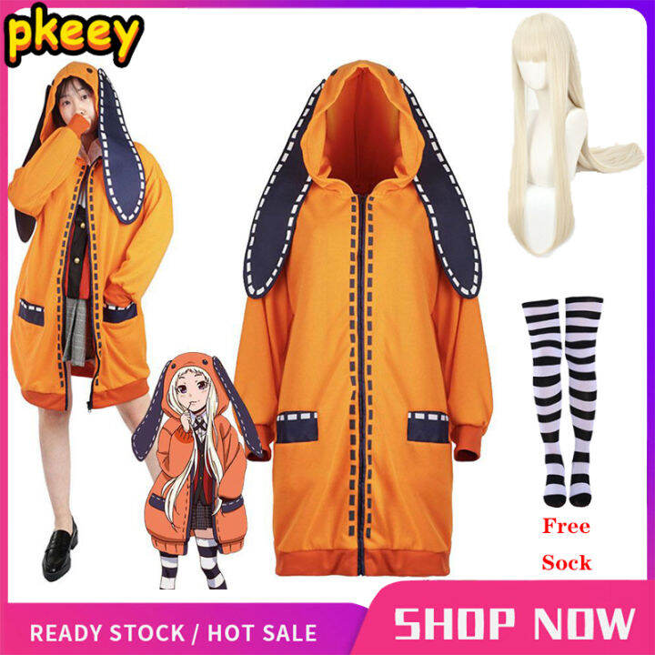 Anime Kakegurui Compulsive Gambler Runa Yomozuki Cosplay Costume Cute