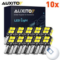 10Pcs T10 W5W Car Led Lights Canbus LED Bulbs Car Interior Dome Reading License Plate Signal Light For Tesla Audi Peugeot VW