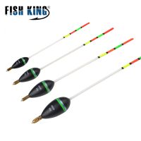 ﹊◆ FISH KING Fishing Float 15g20g25g30g Bobber Cork Floating Float Wood 25-28.5cm Vertical Buoy Pesca Sea Fishing Tackle