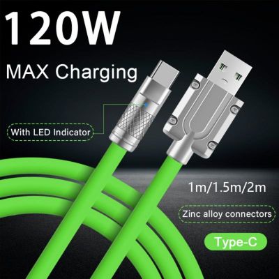 120W USB Type C Cable Micro USB Super Fast Charge Mobile Phone Android Charger Type-C Data Cord For Huawei P40 Mate 30 Xiaomi 12
