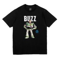 เสื้อยืดแขนสั้นคอกลมเสื้อDisney ลาย Buzz Lightyear ( Toy Stoey ) สีดำ (TM-006)Cotton 100%  [S-5XL]S-5XL