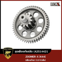 ชุดเฟืองเกียร์ ZOOMER-X [12/51ฟัน] [K44] (A2514421) [BJN x WOLF] เฟืองเกียร์HONDA ZOOMERX เฟืองท้ายZOOMERX ชุดเฟืองท้ายHONDA ZOOMER-X