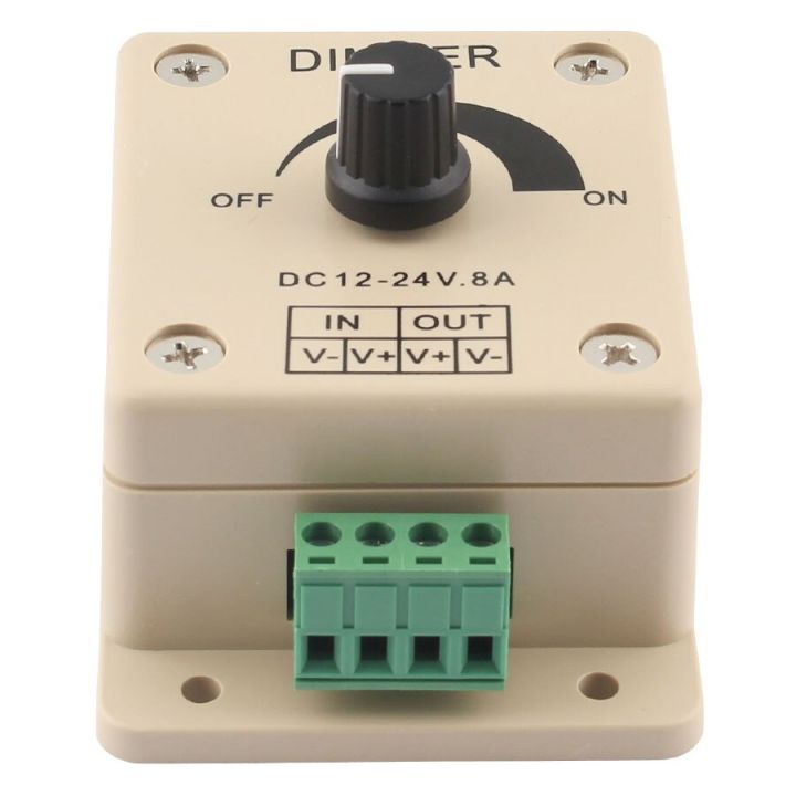 worth-buy-dimer-12-24โวลต์8a-96วัตต์สวิตช์หรี่ปรับได้5050-2835เส้นไฟ-led-สีขาวไดรเวอร์ไฟสีเดียวควบคุมการหรี่ไฟ