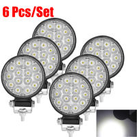 642Pcs Led Work Light 42W48W Car Headlight 14 Led Car Light For Truck Offroad 1224V Night Driving Lights For SUV Fog Lamps