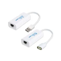 【New release】 2ชิ้นตัวขยาย USB เครือข่าย RJ45เกิน200เมตร CAT5E/6ตัวแปลงสายเคเบิลต่อขยายอะแดปเตอร์ผู้ส่งทีเอ็กซ์อาร์เอ็กซ์