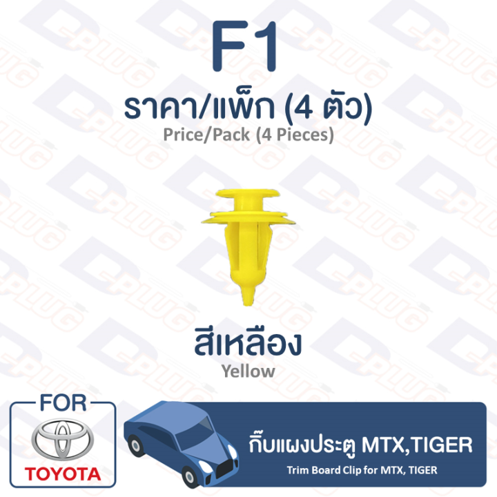 กิ๊บล็อค-กิ๊บแผงประตู-โตโยต้า-mtx-tiger-f1-trim-board-clip-for-toyota-toyota-mtx-tiger-f1