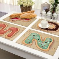 【hot】♚☞◘  1Pcs Pattern Placemat Dining Table Mats Coaster Cotton Bowl Cup 42x32cm MC0029