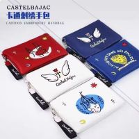 2023◕✣ Golf bag French popular cartoon embroidered handbags hand caught her handbag c travel card cartoon package