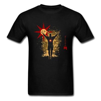 Shirt Men Cotton Tshirts Praise The Sun Tee Male Dark Souls 3 Tshirt Gamer Idea Gift Black