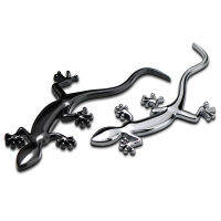 1pcs Chrome 3D Metal Alloy Emblem Lizard Gecko Badge Car Sticker Decoration Trunk For Audio A4 A5 TT Q3 BMW VW Car Styling