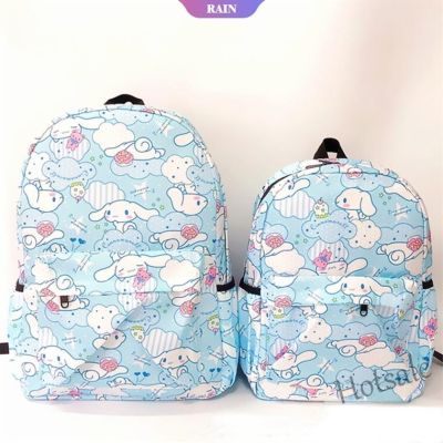 【hot sale】❉ C16 Cartoon Sanrio Cinnamoroll My Melody Little Twin Star Oxford Cloth Waterproof Backpack Anime Figure Pattern Junior High School Students Schoolbag [RAIN]