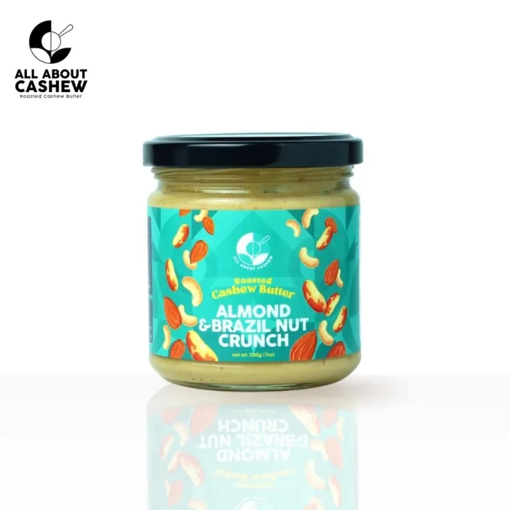 All About Cashew Almond and Brazil Nut Crunch Cashew Butter Vegan Sugar Free Gluten Free Keto