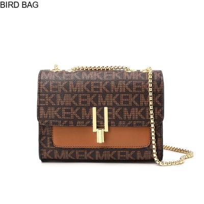 BIRD BAG High-End Live Women S Bag Fashion Messenger Shoulder Bag Ladies European And American Bags Mother Contrast Color Small Square Bag.กระเป๋า