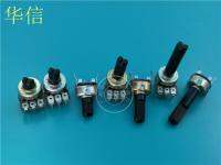 1212N แนวตั้งเดียว Potentiometer B100K W100K จับความยาว5MMF 10MMF 15MMF 25MMF