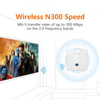 Tenda N300จุดเชื่อมต่อไร้สายในผนัง,300Mbps ผนังในร่ม WiFi AP,ไคลเอ็นต์ AP, IEEE 802.11n Gb PoE,PPTP, L2TP 20ลูกค้า