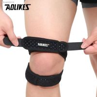 ♤❂❣ AOLIKES 1PCS Sports Kneepad Double Patellar Knee Patella Tendon Support Strap Brace Pad Protector Open Knee Wrap Strap Band