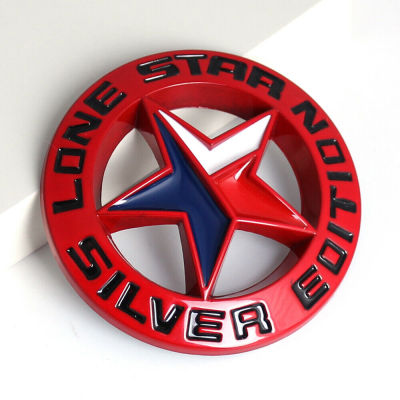 Car Exterior Texas Lone Star Logo Decorative Emblem Decal for Silverado Ram 1500