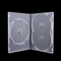 【Best-Selling】 Lanka Retail Pvt Ltd 1PC แบบพกพา Square Ltra Thin Single 3 Disc Clear สำหรับ Blu-Ray DVD ผู้ถือภาพยนตร์ CD Case กล่อง Disc Box