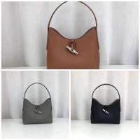 Longchamp bag Spring and summer style bamboo bucket bag stick bag litchi pattern armpit shoulder bag handbag