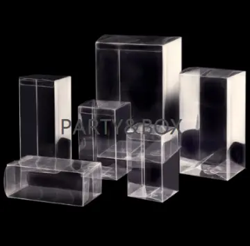 50pcs Clear Plastic Boxes For Gifts Pvc Packing Box Gift Packaging