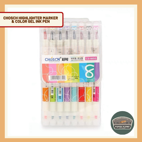 CHOSCH Highlighter marker & color gel ink pen Lazada PH