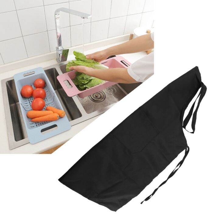 unisex-2-pocket-black-kitchen-apron-bib-one-size-in-medium