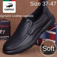 [Leather cowhide] Cardile crocodile men s business casual leather shoes footwear non-slip black shoes--[Kulit lembu] Kasut kulit kasual untuk lelaki buaya Cardile kasut lelaki hitam yang tidak tergelincir--/x/x [Leather cowhi