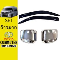 ❤พร้อมส่งทันที❤ ชุดแต่ง Commuter 2019-2020 กันสาดสีดำ,ครอบกระจกชุบโครเมี่ยม   KM4.9636❗❗แนะนำ❗❗