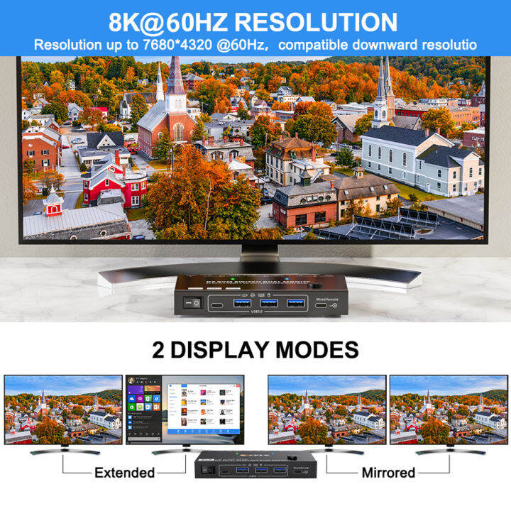 cuguu-จอภาพคู่สวิตช์-kvm-4k-60hz-hdr-3-in-1ตัวแยก-hdmi-จอแสดงผลคู่พร้อมกันสำหรับแล็ปท็อป-ps5สวิตช์