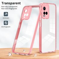 {Taoyitao Case} 3 IN 1กรอบใสเคสสำหรับ Vivo Y33S Y21 4G ซิลิโคนนิ่ม Y21S Y22S เคสโทรศัพท์สุดหรู Y16 Y35 V25 V25E 5G