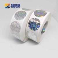Shengshijie 500pcs/Roll 25mm Round Scratch Off Sticker Holographic Laser Label Postcard Cover Stationery Message Game Stickers Cleaning Tools